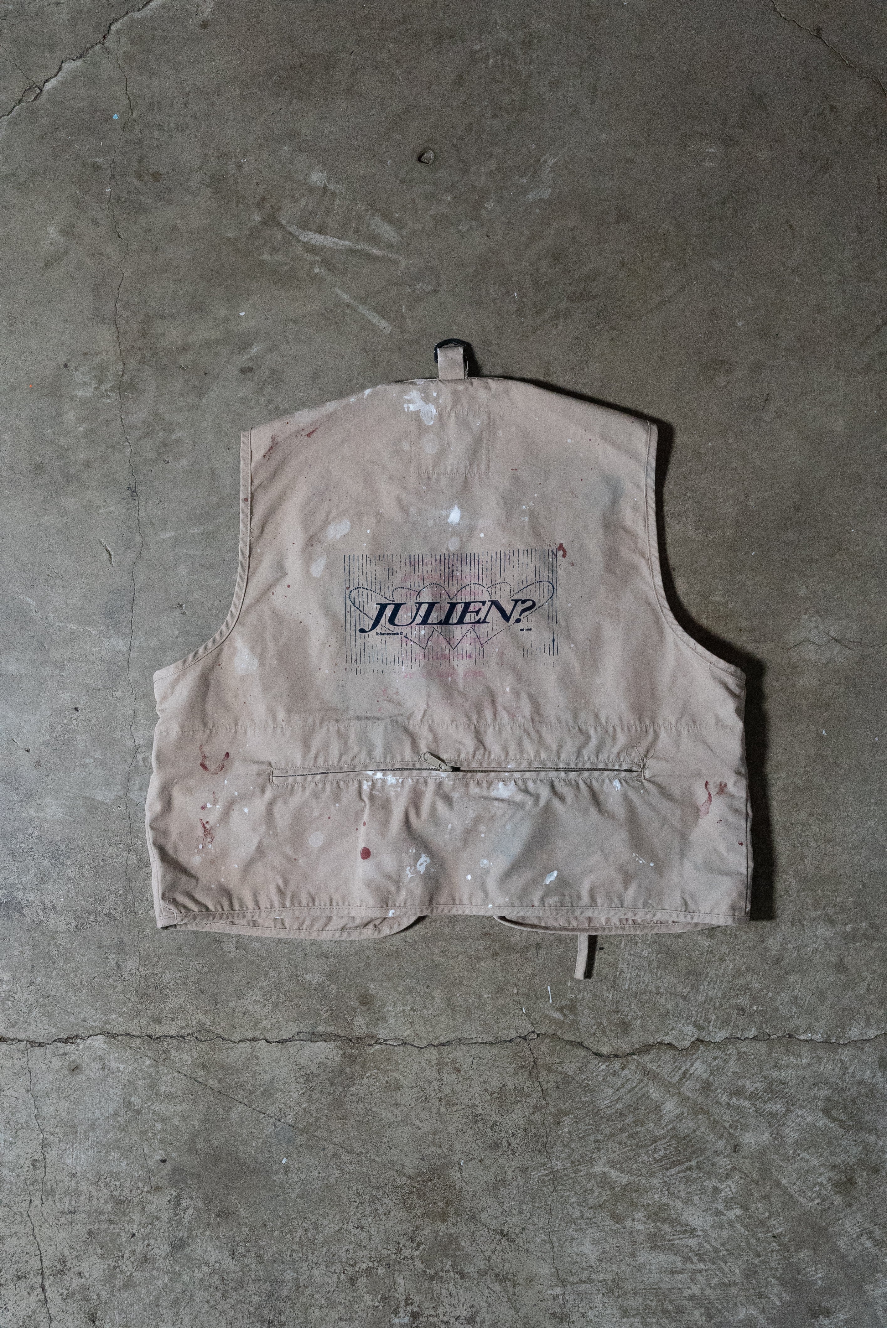 Cargo "Julien" Paint Splatter Vest