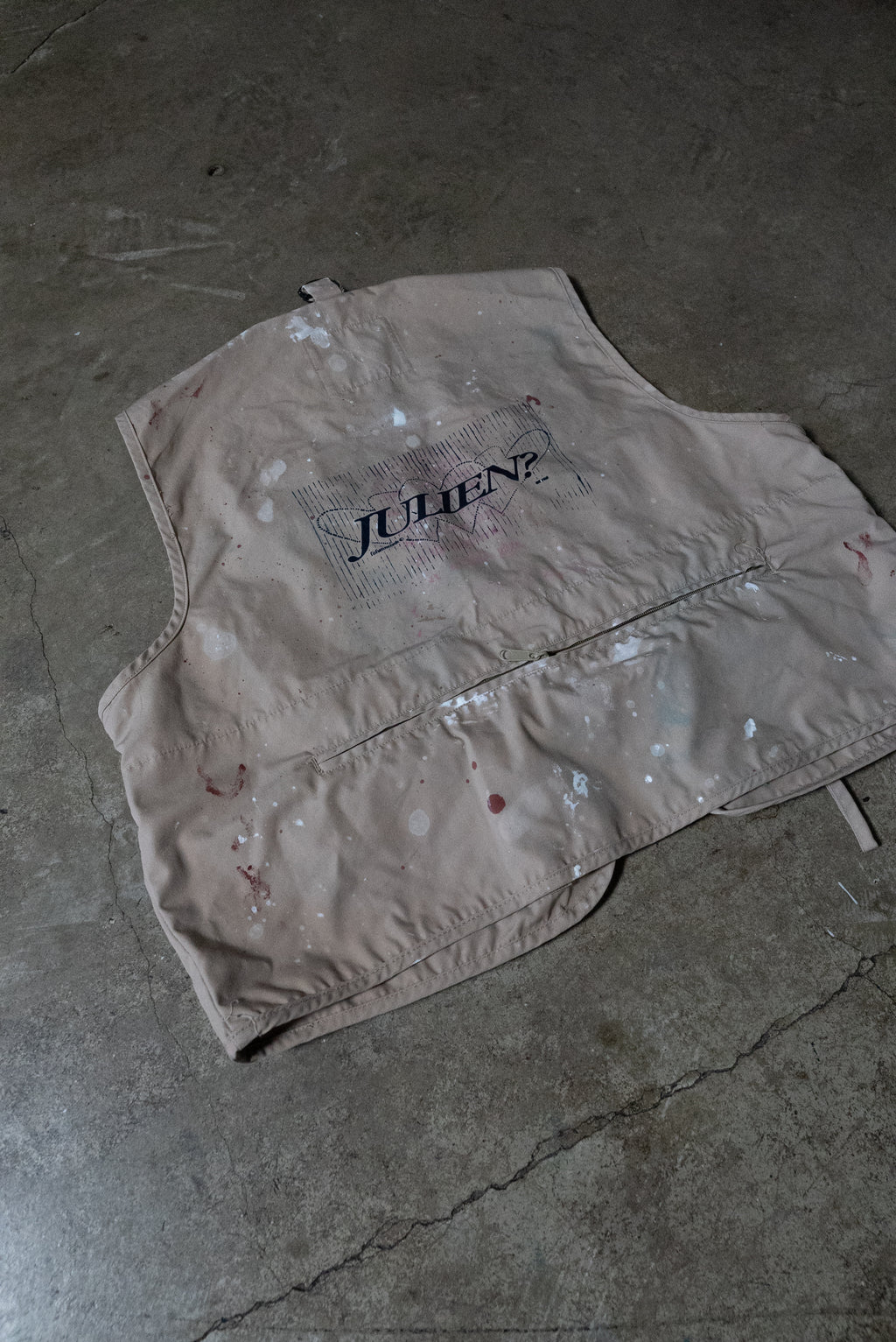 Cargo "Julien" Paint Splatter Vest