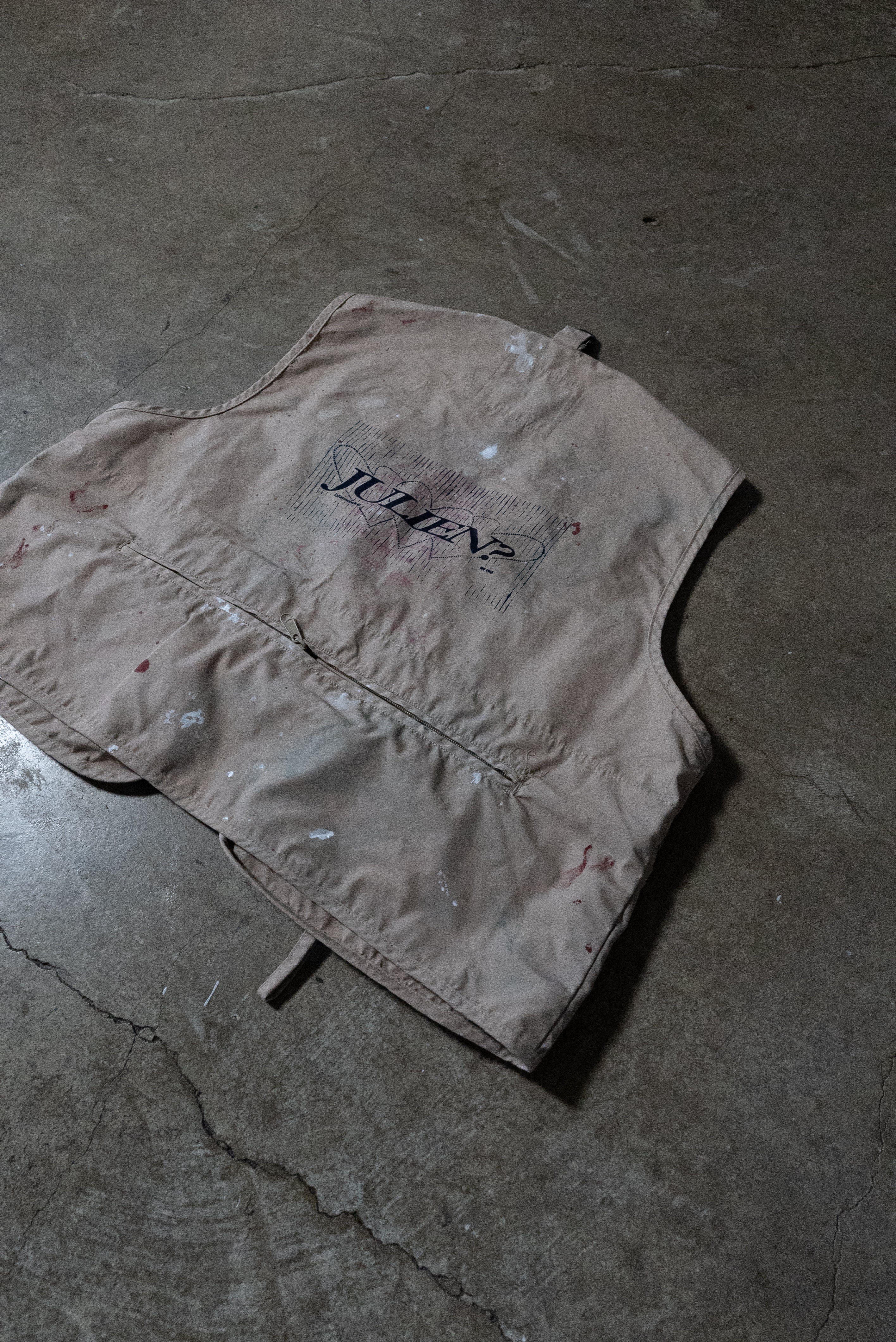 Cargo "Julien" Paint Splatter Vest