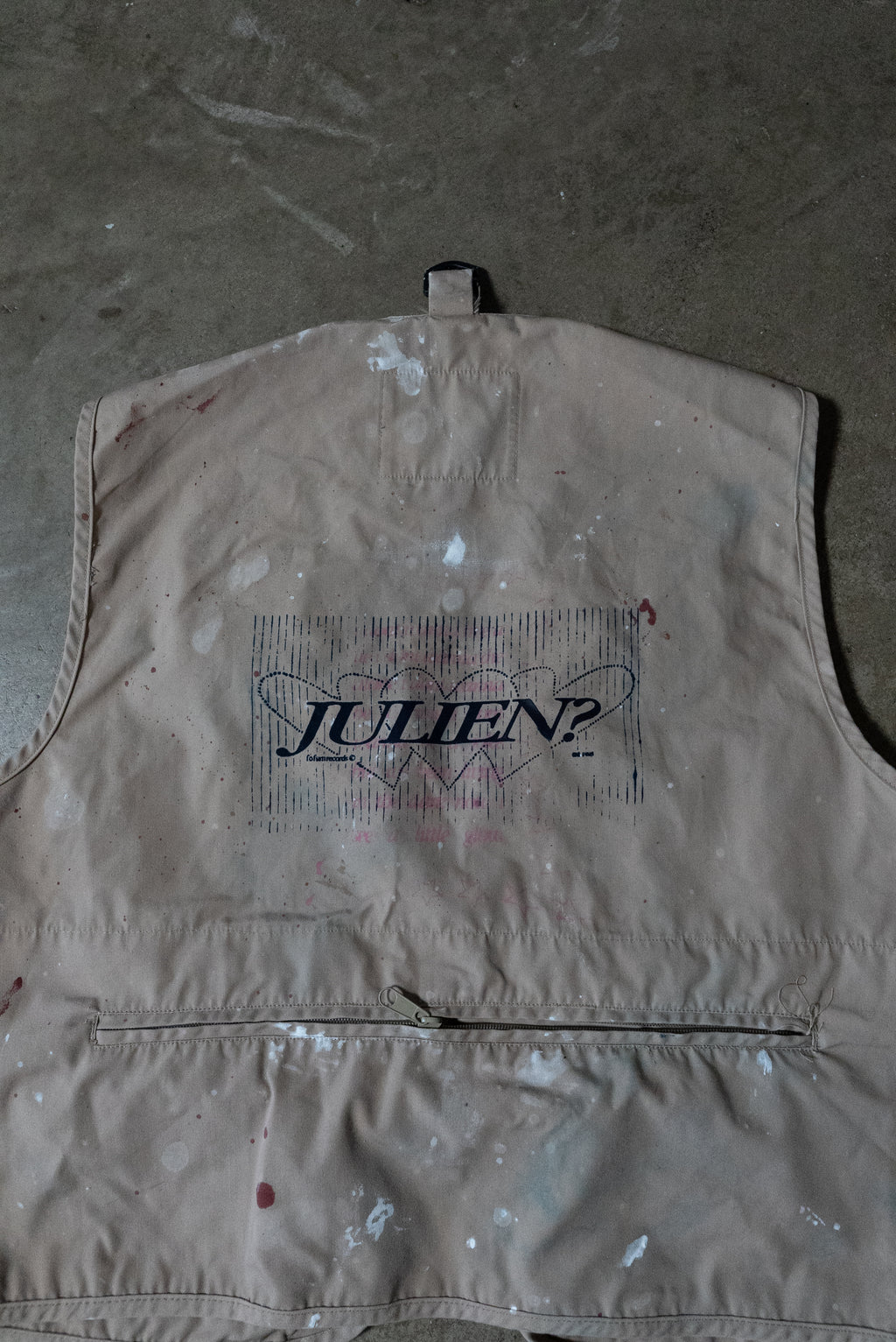 Cargo "Julien" Paint Splatter Vest