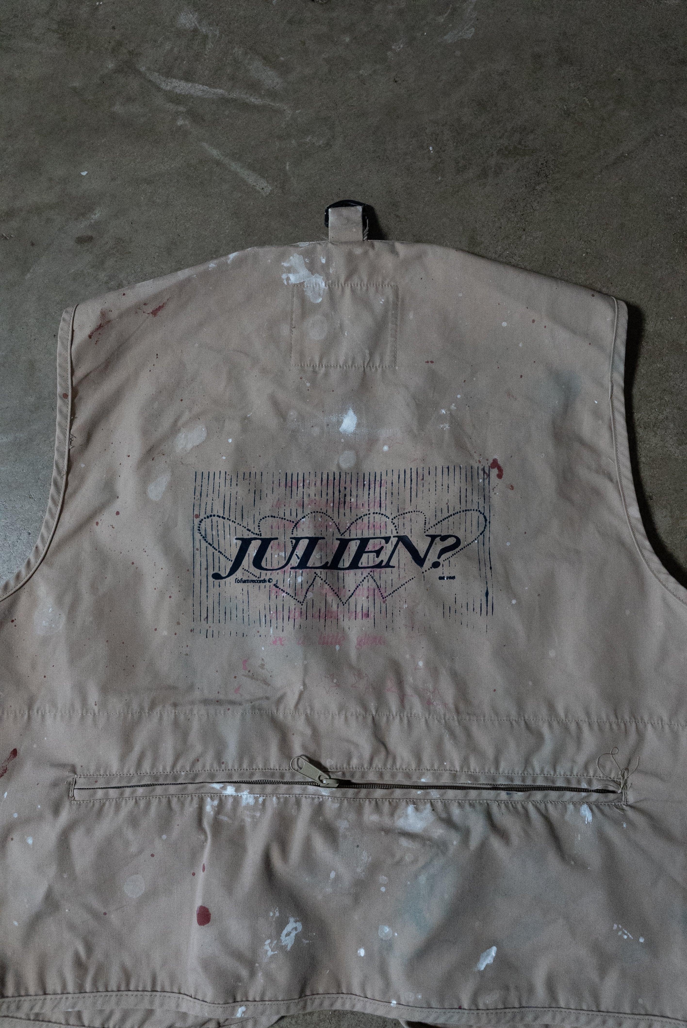 Cargo "Julien" Paint Splatter Vest