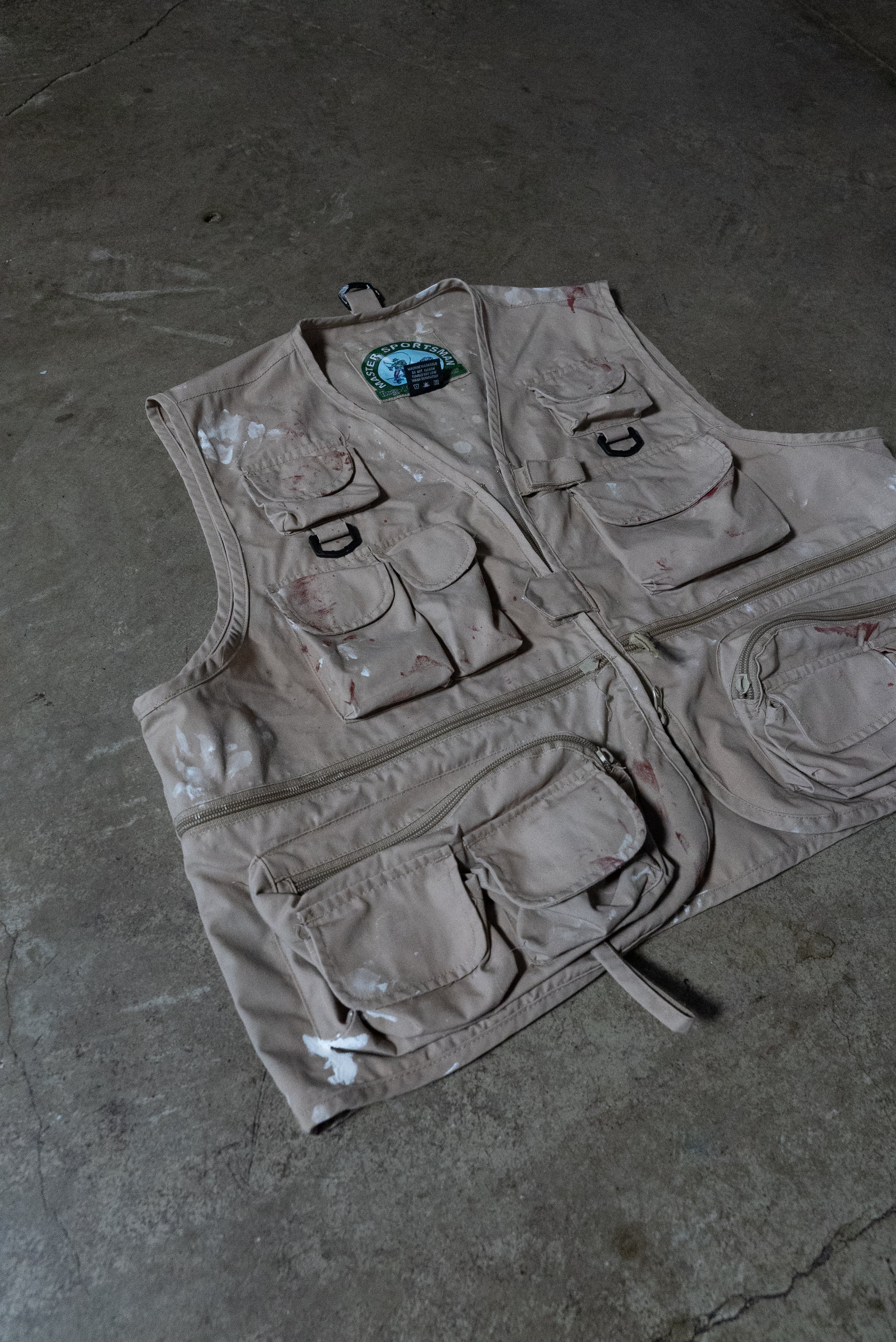 Cargo "Julien" Paint Splatter Vest