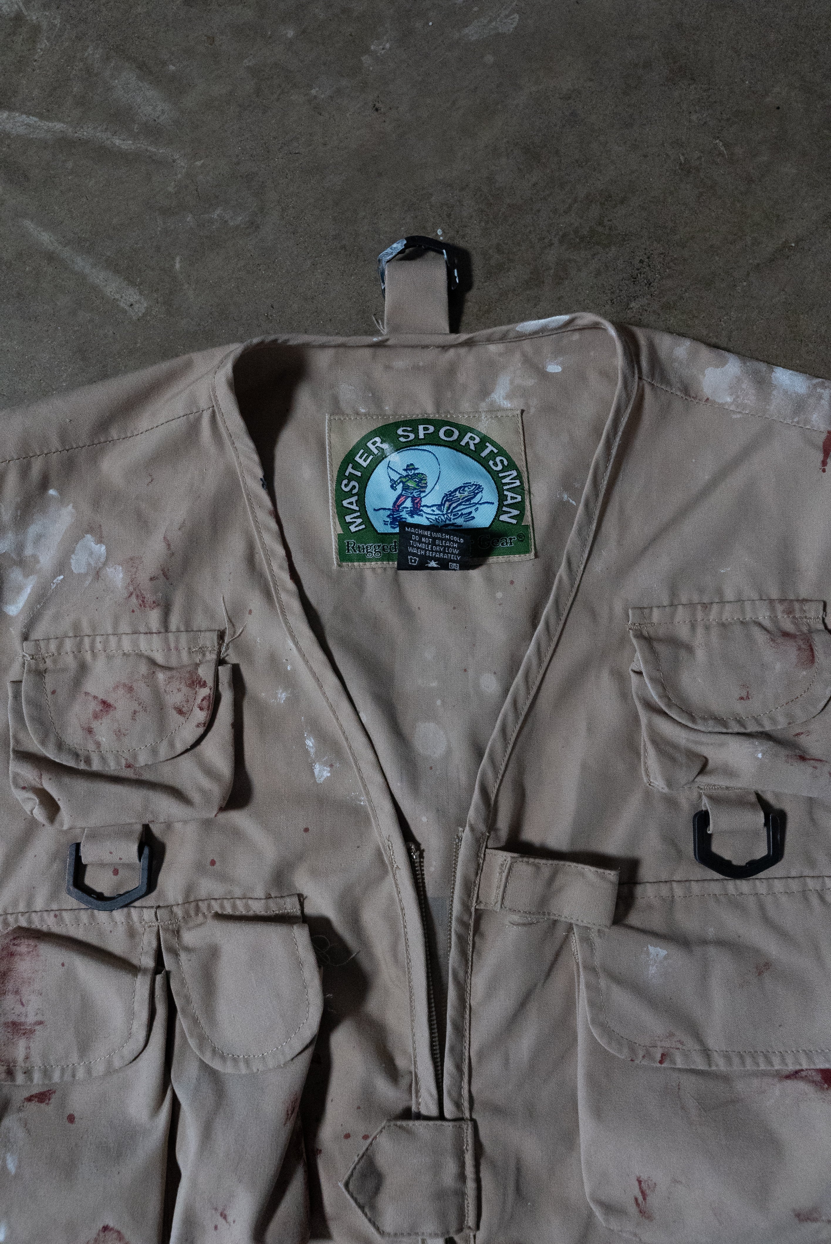 Cargo "Julien" Paint Splatter Vest