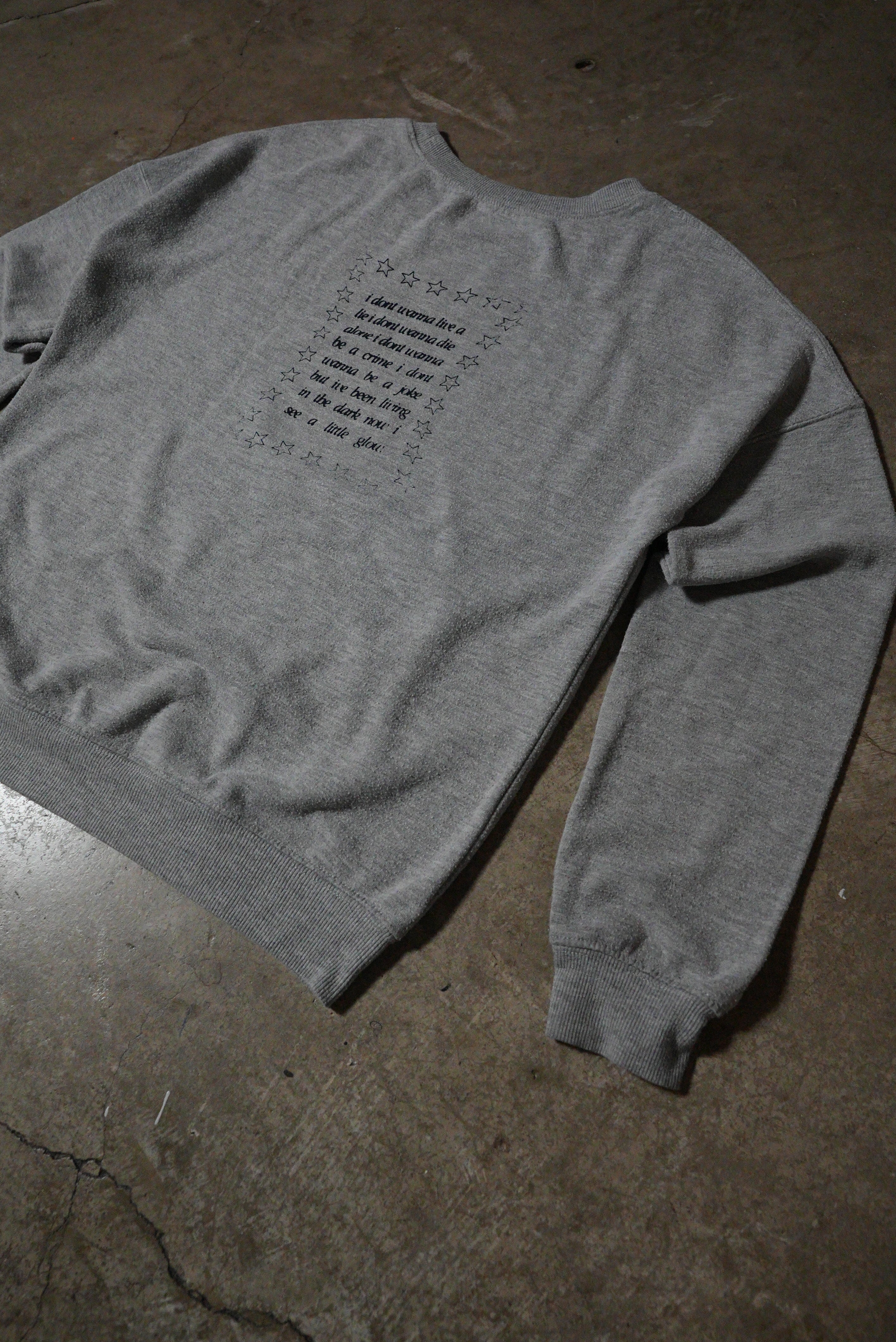 Grey "Julien" Mickey Maus Crewneck