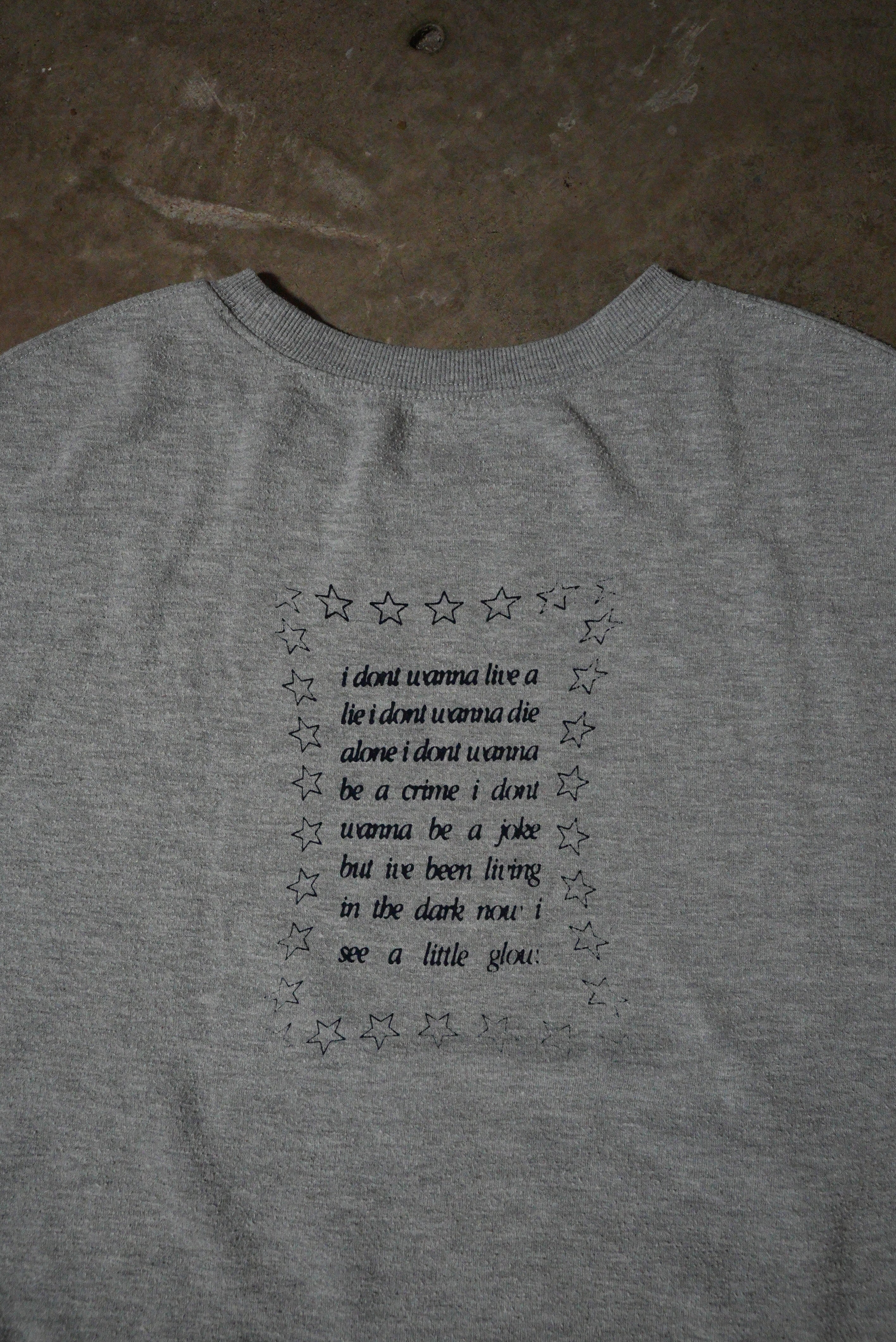 Grey "Julien" Mickey Maus Crewneck