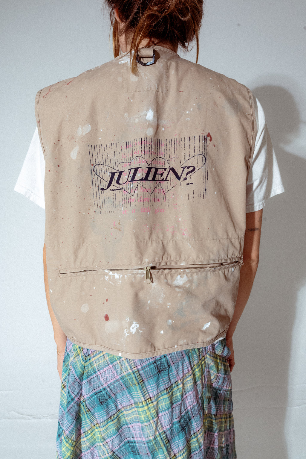 Cargo "Julien" Paint Splatter Vest