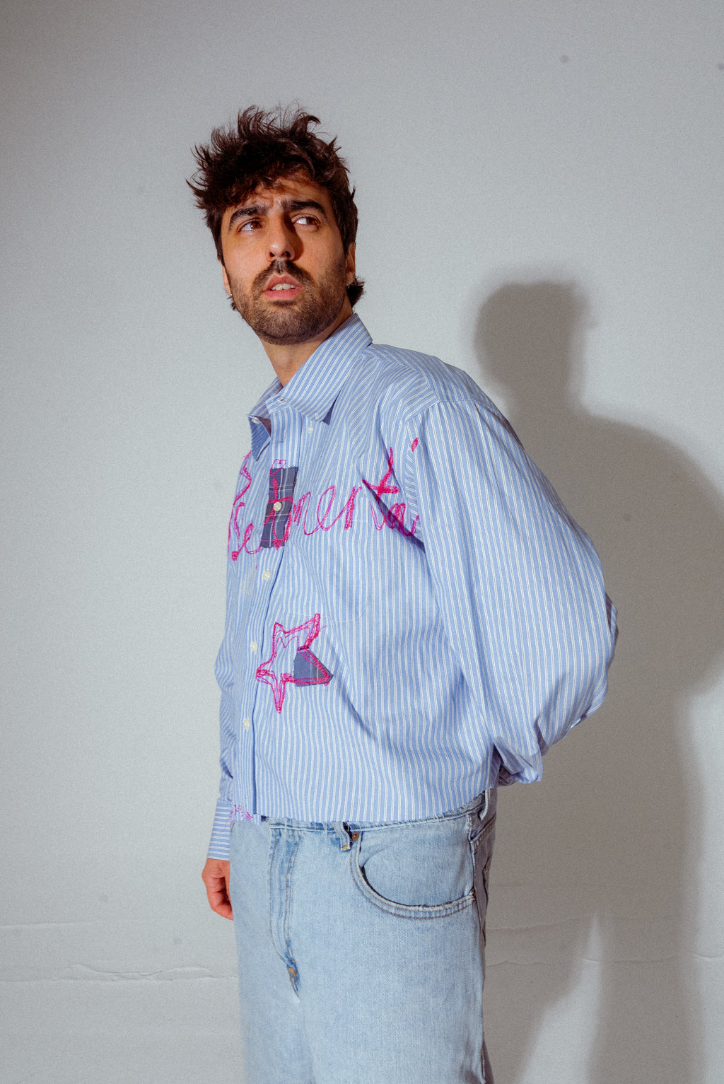 Blue Striped "Julien" Dress Shirt