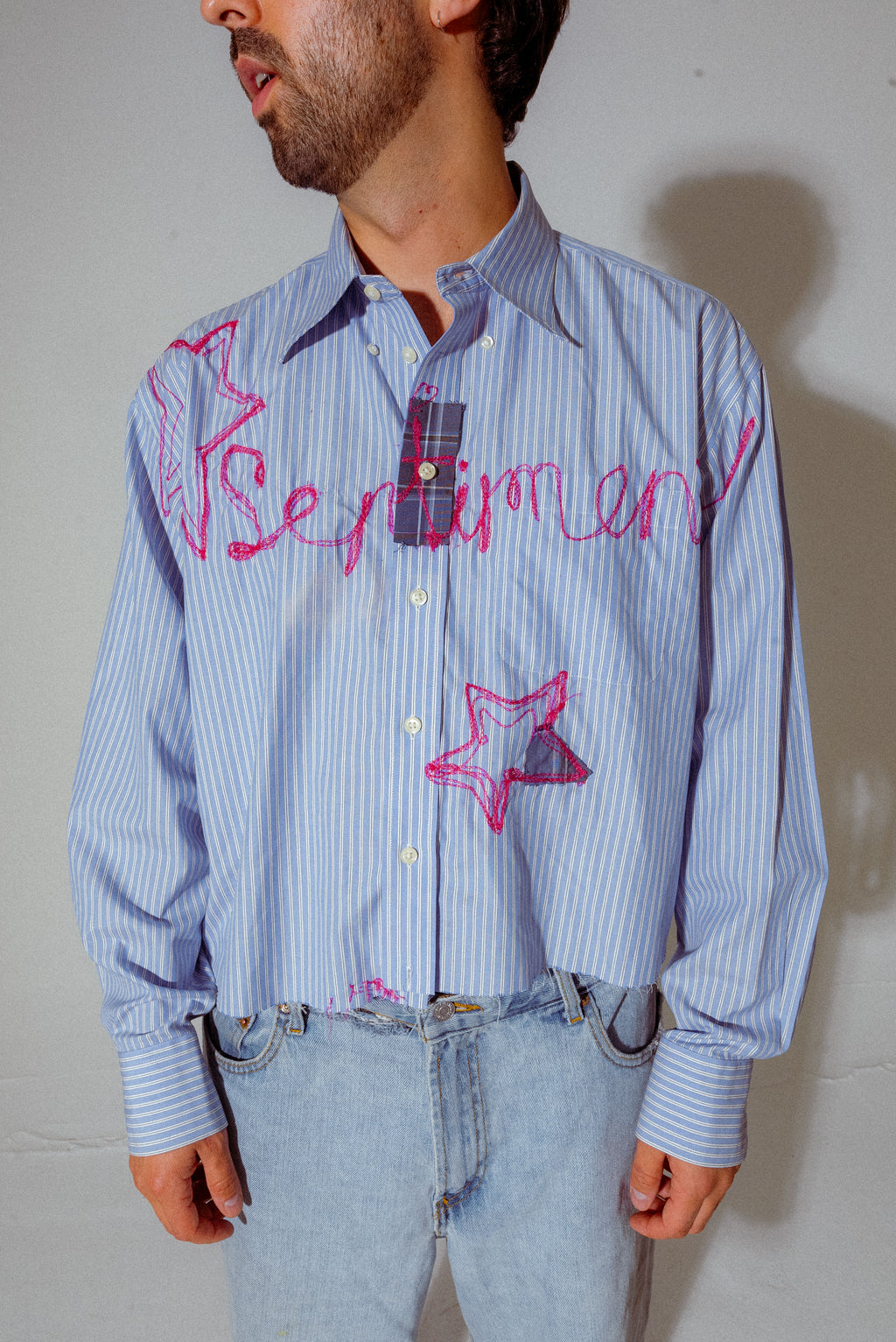 Blue Striped "Julien" Dress Shirt